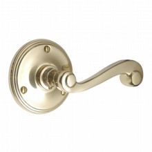 Constable Door Handle on Large Rose