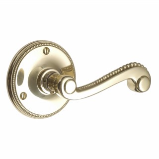 Georgian Door Handles on Round Rose