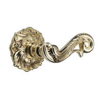 Louis XVI Door Handle on Round Rose