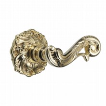 Louis XVI Door Handle on Round Rose