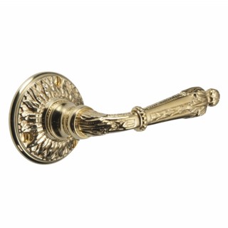 Robert Adam Door Handle on Round Rose