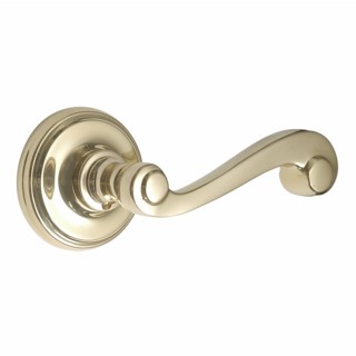 Victorian Door Handle on Covered Round Rose