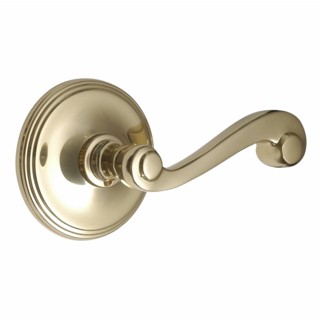 Victorian Door Handles on Covered Round Rose