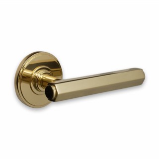 Hexagonal Door Handles on Covered Rose