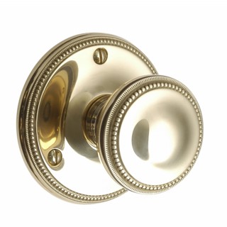 Georgian Door Knob on Round Rose