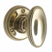 Princess Oval Knob on Round Rose