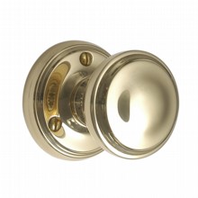 Constable Door Knob on Round Rose