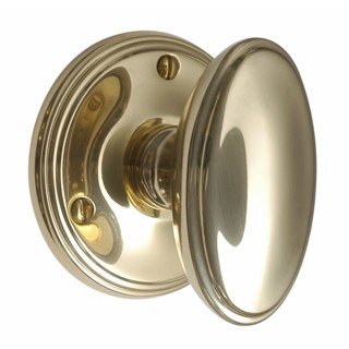 Victorian Oval Knobs on Round Rose