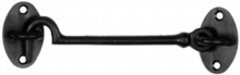 12" Antique Black Iron Cabin Hook