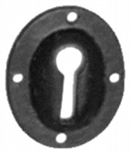 Antique Black Iron Escutcheon