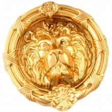 8" Decorative Lion Head Door Knocker