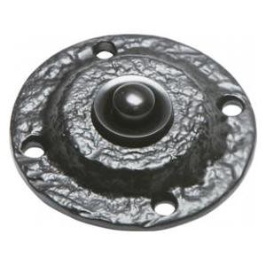 Antique Black Iron Bell Push