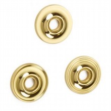 Reeded Cushion Knob on Covered Rose