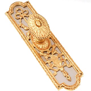 Adam Door Knob on Latch Backplate