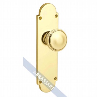 Constable Door Knob on Latch Backplate