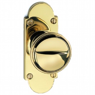Constable Door Knob on Latch Backplate