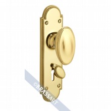Princess Door Knob on Lock Plate with Escutcheon