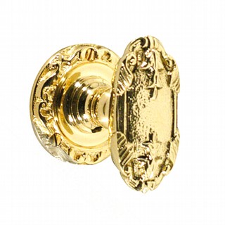 Louis XIV Door Knob on Round Rose