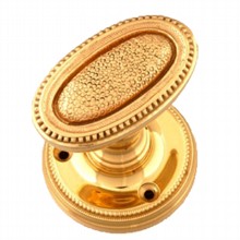 Georgian Door Knob on Round Rose
