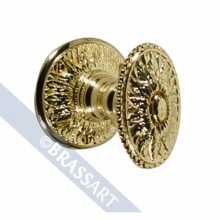 Adam Door Knob on Round Rose