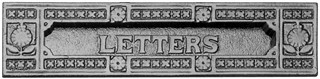 Antique Black Iron Letter Box