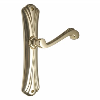 Art Nouveau Door Handle on Latch Plate