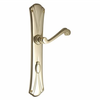Art Nouveau Door Handles on Lockplate