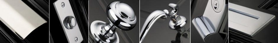 Polished Chrome Front Door Set